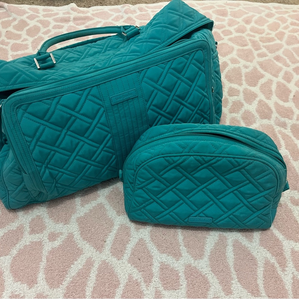 Vera Bradley Blue Quilted Travel Bags